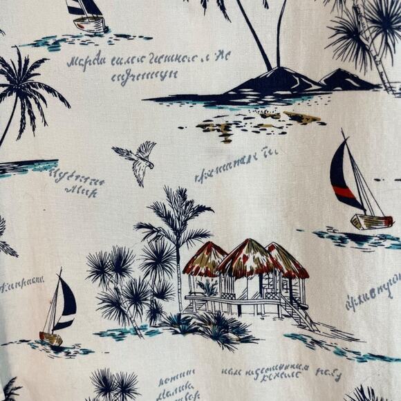 Lee Tropical Print Button Front Shirt Size XXL - Picture 4 of 9